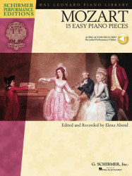 W.A. Mozart: 15 Easy Piano Pieces (noty, sólo klavír)(+audio)
