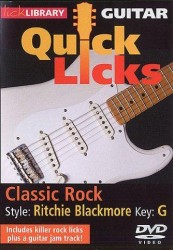 Lick Library: Quick Licks - Ritchie Blackmore Classic Rock (video škola hry na kytaru)
