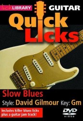 Lick Library: Quick Licks - Slow Blues David Gilmour (video škola hry na kytaru)