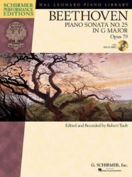 Ludwig Van Beethoven: Piano Sonata No.25 In G Op.79 (noty, sólo klavír) (+audio)