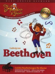 Hans-Günter Heumann: Little Amadeus Und Friends - Ludwig Van Beethoven (noty na sólo klavír) (+audio)