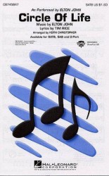 Elton John: Circle Of Life (SATB) (noty pro sborový zpěv, klavír) - SADA 5 ks