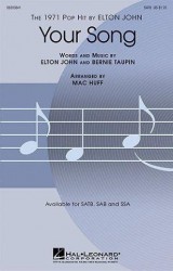 Elton John: Your Song (SATB) (noty pro sborový zpěv, klavír) - SADA 5 ks