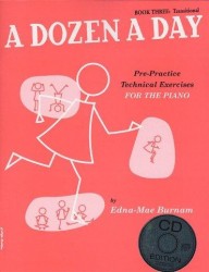 Edna Mae Burnam: A Dozen A Day: Book 3 - Transitional Edition (noty na klavír) (+audio)