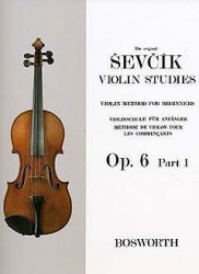 Otakar Ševčík: Violin Studies - Violin Method For Beginners Op.6 Part 1 (noty na housle)