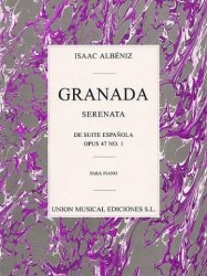Issac Albeniz: Granada Serenata No.1 (Suite Espanola) Op.47 (noty na sólo klavír)