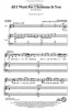 Mariah Carey: All I Want For Christmas Is You (noty na sborový zpěv SATB) - SADA 5 ks