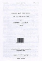 Kenneth Leighton: Preces And Responses (noty na sborový zpěv SATB) - SADA 5 ks