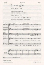 Henry Purcell: I Was Glad (noty na sborový zpěv SATB) - SADA 5 ks