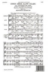 Kenneth Leighton: Drop, Drop, Slow Tears (noty na sborový zpěv SATB) - SADA 5 ks