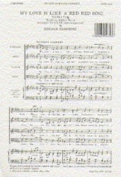 My Love Is Like A Red Red Rose (noty na sborový zpěv SATB) - SADA 5 ks