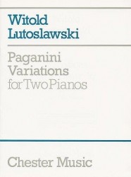 Witold Lutoslawski: Paganini Variations For Two Pianos (noty na čtyřruční klavír)