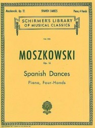 Moritz Moszkowski: Five Spanish Dances Op.12 (Piano Duet) (noty na čtyřruční klavír)