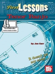 Joe Carr: First Lessons Tenor Banjo (noty, tabulatury na banjo) (+audio & video)