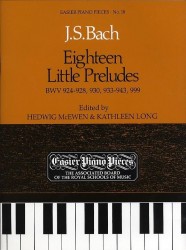 J.S. Bach: Eighteen Little Preludes (noty na cembalo, klavír)