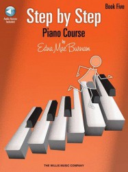 Edna Mae Burnam: Step By Step Piano Course - Book 5 (noty na sólo klavír) (+audio)