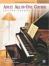 Alfred's Basic Adult Piano Course: Adult All-In-One Level 1 (noty na sólo klavír)
