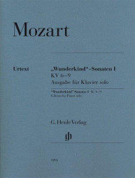W. A. Mozart: Wunderkind' Sonatas I K.6-9 (noty na klavír)