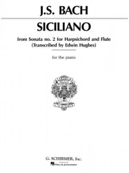 J.S. Bach: Siciliano From Sonata No.2 (noty na klavír)