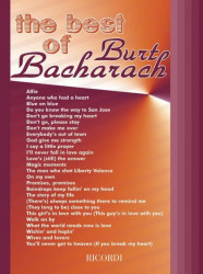 Best Of Burt Bacharach (noty, melodická linka, akordy)