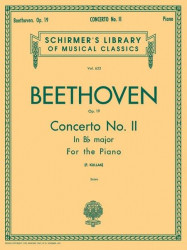 Beethoven: Piano Concerto No. 2 In B Flat Op. 19 (noty na čtyřruční klavír)