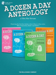 Edna-Mae Burnam: A Dozen A Day Anthology (noty na snadný klavír) (+audio)