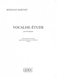 Bohuslav Martinů: Vocalise Etude N0112 (noty na zpěv, střední hlas)