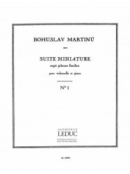 Bohuslav Martinů: Suite miniature H192, No.1 (noty na violoncello, klavír)