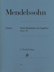 Mendelssohn: Three Fantasies or Cappricios op. 16 (noty na klavír)