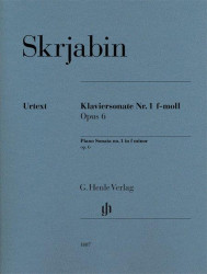 A.N. Skrjabin: Piano Sonata No.1 F Minor Op.6 (noty na klavír)