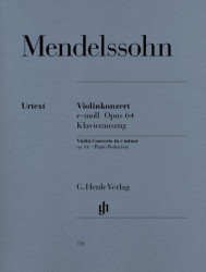 Mendelssohn: Violin Concerto In E Minor Op.64 (noty na housle, klavír)