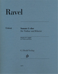 Maurice Ravel: Sonata In G Major (noty na housle, klavír)