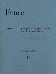 Gabriel Fauré: Sonata No.1 For Violin And Piano In A Major (noty na housle, klavír)