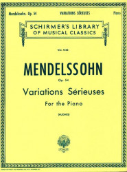 Felix Mendelssohn Bartholdy: Variations Serieuses Op.54 (noty na klavír)