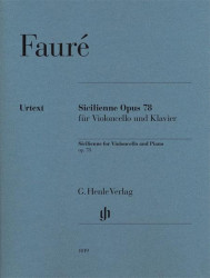 Gabriel Fauré: Sicilienne Op.78 (noty na violoncello, klavír)