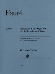 Gabriel Fauré: Romance In A Op. 69 (noty na violoncello, klavír)