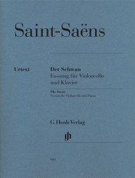 Camille Saint-Saëns: The Swan (noty na violoncello, klavír)