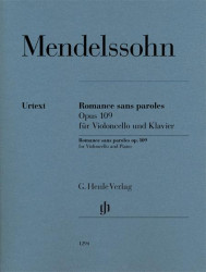 Felix Mendelssohn Bartholdy: Romance sans paroles op. 109 (noty na violoncello, klavír)