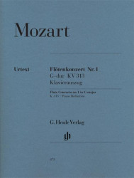 W.A. Mozart: Concerto for Flute and Orchestra G major K.313 (noty na příčnou flétnu, klavír)
