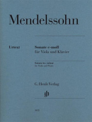 Felix Mendelssohn Bartholdy: Sonata in C Minor (noty na violu, klavír)