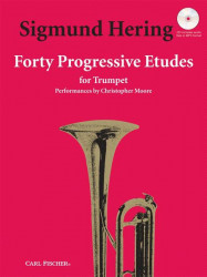Sigmund Hering: 40 Progressive Etudes (noty na trubku) (+audio)