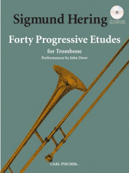 Sigmund Hering: 40 Progressive Etudes (noty na pozoun) (+audio)