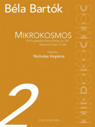 Béla Bartók: Mikrokosmos Volume 2: Nos. 37-66 (noty na klavír)