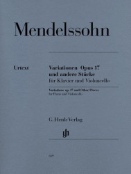 Felix Mendelssohn Bartholdy: Variations Op. 17 and Other Pieces (noty na violoncello, klavír)