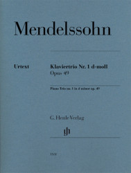 Felix Mendelssohn Bartholdy: Piano Trio No. 1 in D Minor, Op. 49 (noty na housle, violoncello, klavír)