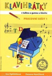 Klavihrátky - s tužkou a gumou u klavíru - pracovní sešit 1