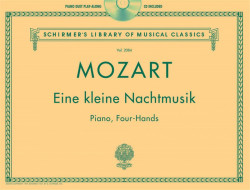Mozart: Eine kleine Nachtmusik / Malá noční hudba (noty na čtyřruční klavír) (+audio)