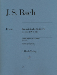 J.S. Bach: French Suite IV in Eb Major BWV 815 (noty na klavír)