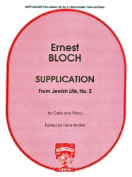 Ernest Bloch: Supplication from Jewish Life, No. 2 (noty na violoncello)