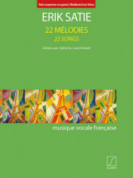 Erik Satie: 22 Songs - Medium or Low Voice (noty na zpěv, klavír)